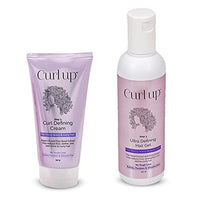 Curl up Curl Styling Combo With Curl Defining Cream & Ultra Defining Gel - For Dry Frizzy, Wavy & Curly Hair - Sulphate, Paraben & Silicone Free, Pack of 1