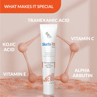 Fixderma Tranexamic Acid + 2% Kojic Acid + 1% Arbutin SKARFIX -TX Face Cream | Pigmentation Removal Cream | Kojic Acid Cream | Uneven Skin Tone - 15 gm (Pack of 1)
