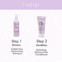 Curl Up Hair Wash Combo with Curly Hair Shampoo And Conditioner - For Dry Frizzy, Wavy & Curly Hair - Sulphate Paraben And Silicone Free (Combo of 2)-400ml