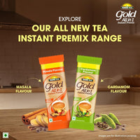 Tata Tea Gold All-in-1 Instant Premix Cardamom Tea, 14g Per Serve, Quick & Easy To Make Cardamom Tea, 10 Sachets