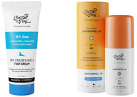 Chemist At Play UnderArm Roll-On with 5% AHA, Lactic Acid & 1% Mandelic Acid Vegan | SLS Free | 40ml Foot Cream for Cracked Heels & Diabetic Foot Lightweight | 50g