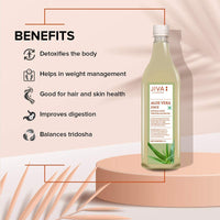 Jiva Aloe Vera Juice 1 Litre | Cold Pressed Juice Boosts Immunity, Improves Digestion, Detoxifies The Body | Promotes Healthy Skin & Hair | No Artificial Flavour & Suger (Pack of 1)