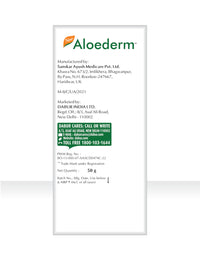 Aloederm Skin Cream For Treating Dry Skin, Cold Processed Aloevera, Delays Ageing, 50g