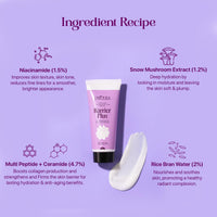 Uniqura Peptide Ceramide Moisturiser Cream for Dry to Normal Skin (50ml) - Formulated with Rice Bran Water & Niacinamide, Non-Comedogenic Moisturizer For Face and Body Barrier Repair Cream