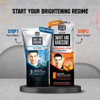 Smart and Handsome Instant Radiance Face Wash | Pro-Peptide | Instant Radiance| Washes of Fine Pollutants | Cooling Freshness | 100g