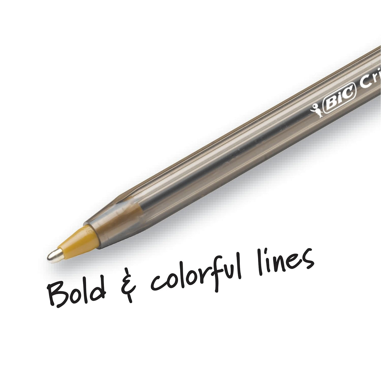 BIC Cristal Xtra Bold Ballpoint Pen, Bold Point (1.6mm) For Vivid And Dramatic Lines, Blue, 24-Count