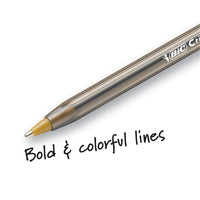 BIC Cristal Xtra Bold Ballpoint Pen, Bold Point (1.6mm) For Vivid And Dramatic Lines, Blue, 24-Count
