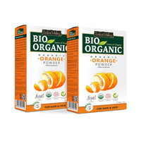 INDUS VALLEY 100% Organic Orange Peel Powder | Citrus aurantium - (100g *2= 200g)