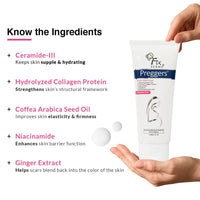 Fixderma Pregger's Stretch Mark Cream with Ceramide, Niacinamide & Lactic Acid for Women, Stretch Marks Cream for Pregnancy, Pregnancy Stretch Marks Removal Cream, Pregnancy Products for Women - 60g