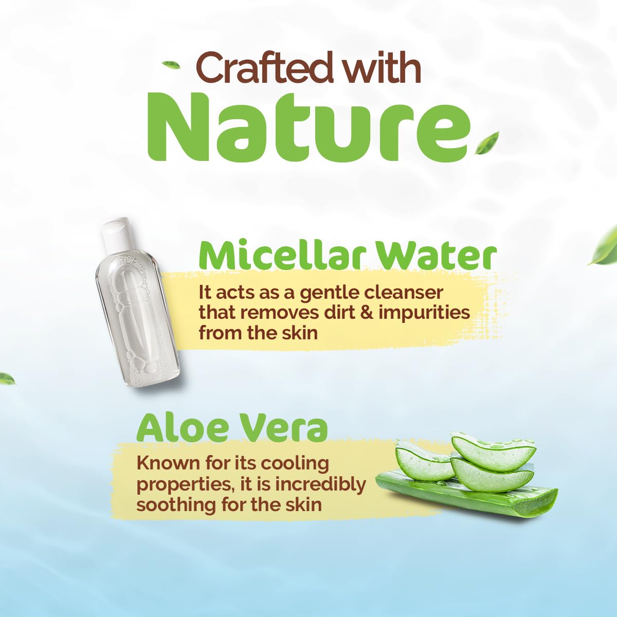 Mamaearth Micellar Gentle Makeup Remover Wipes - 30Nos|Gentle on Skin |Soothes Skin |Removes Waterproof Makeup For Eyes and Lips |No Alcohol |No Fragrance |Dermatologically & Ophthalmologically Tested