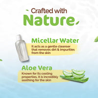 Mamaearth Micellar Gentle Makeup Remover Wipes - 30Nos|Gentle on Skin |Soothes Skin |Removes Waterproof Makeup For Eyes and Lips |No Alcohol |No Fragrance |Dermatologically & Ophthalmologically Tested