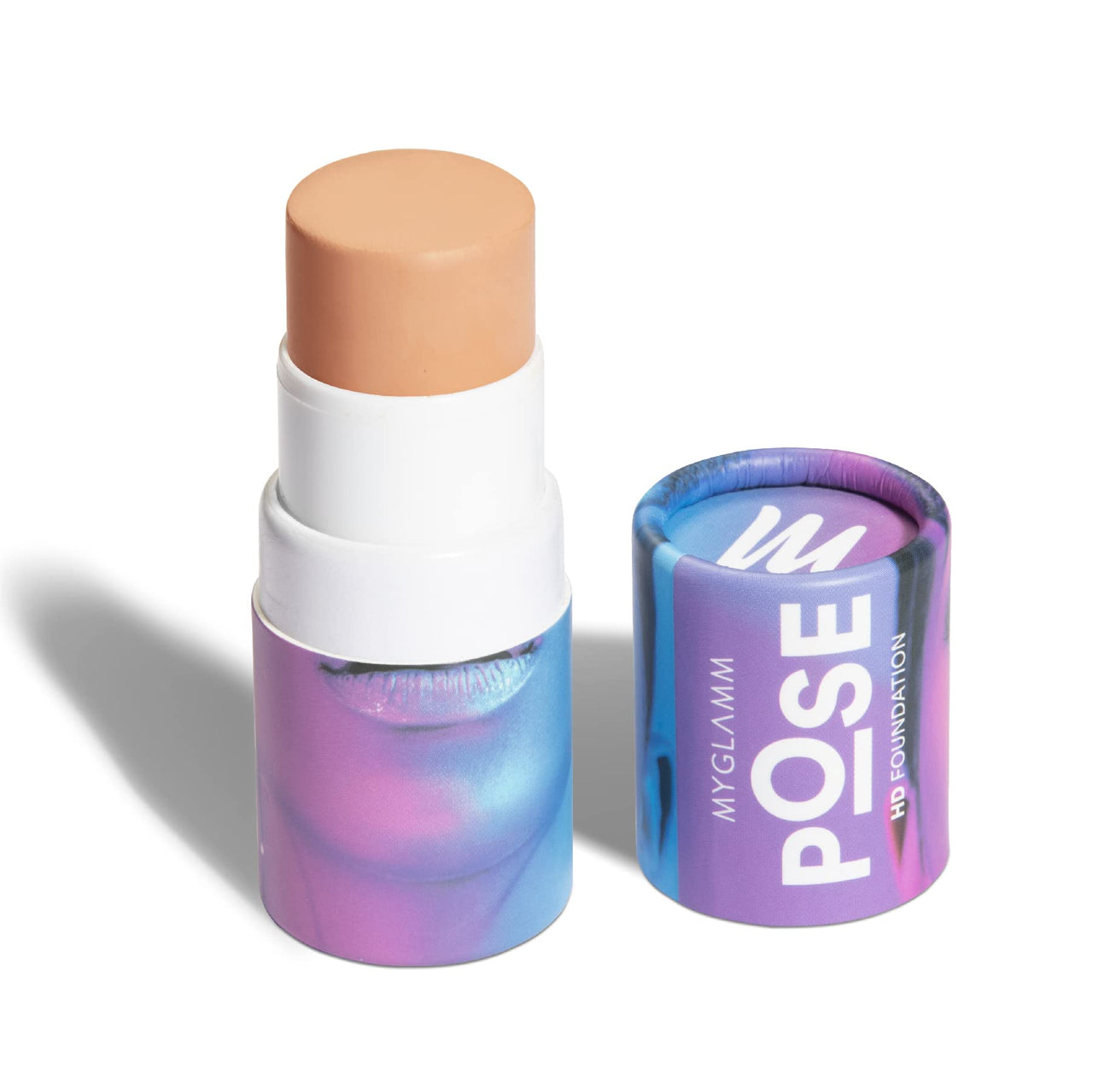 MyGlamm Pose HD Matte Full Coverage Foundation Cream Stick For Normal Skin(Shell Bridge, Beige, 5.5 G) Matte Finish, Pack Of 1