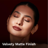 Pilgrim Matte Me Up Bullet Lipstick 4.2g | Creamy, Lightweight, Bold, Non Drying | SPF 30 | Enriched With Hyaluronic Acid & Spanish Squalane | Lipstick for dusky skin tone |Coco Caress-06