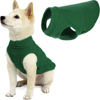 Gooby Stretch Fleece Vest Dog Sweater - Forest Green, Small - Warm Pullover Fleece Dog Jacket - Winter Dog Clothes for Small Dogs Boy - Dog Sweaters for Small Dogs to Dog Sweaters for Large Dogs Small Length (9