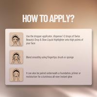TS COSMETICS Drop & Glow Illuminating Liquid Highlighter – Lightweight, Blendable Formula for a Dewy, Radiant Glow | Shade: Champagne