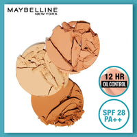 Maybelline New York Liquid Foundation Light Sun Beige & New York Compact Matte Powder,All Skin Type 128 Warm Nude, 8G, 2 count