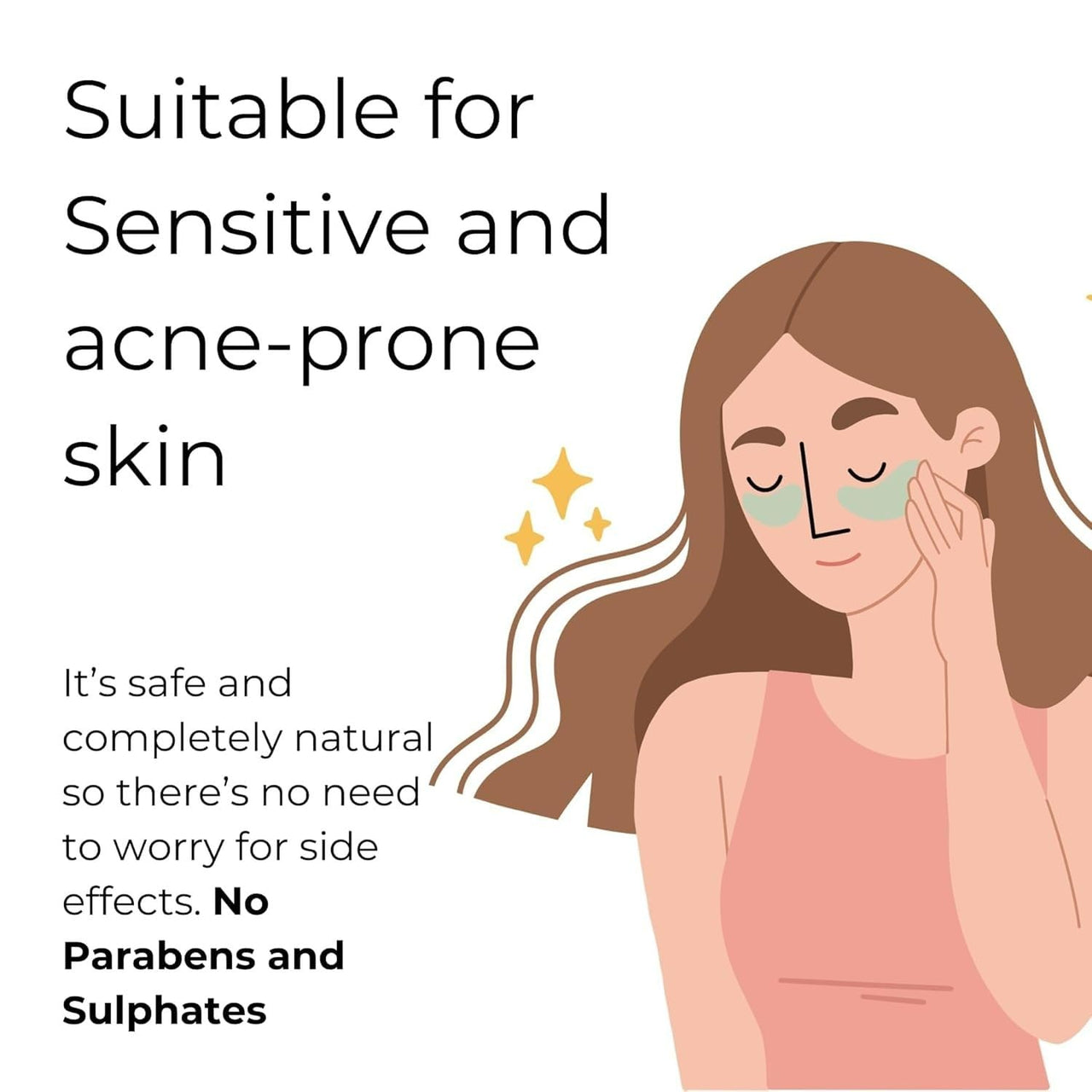 ELAHE Under Eye Cream for Dark Circles - Gel-Based, Organic & Natural with Saffron, Almond, Turmeric, Aloe - Anti-Puffiness, Wrinkle Care & Brightening for Women & Men - 50g