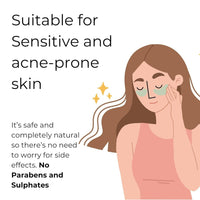 ELAHE Under Eye Cream for Dark Circles - Gel-Based, Organic & Natural with Saffron, Almond, Turmeric, Aloe - Anti-Puffiness, Wrinkle Care & Brightening for Women & Men - 50g