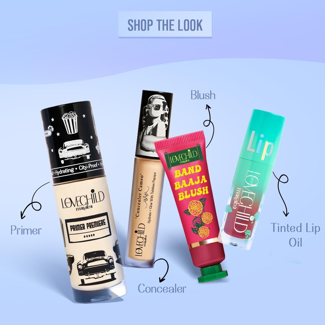 LoveChild Masaba Lip Gelato Tinted Lip Oil | Hydrating, Luminous finish |With Vitamin E, Jojoba oil, Hyaluronic Acid & Shea Butter, Spicy Berry, 5ml