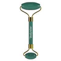Be Bodywise Jade Roller Massager | 100% Natural Jade Face Roller | Tightens Skin, Reduces Wrinkles & Improves Blood Circulation | Best for Serum Application | Double Sided for Toning & Firming Face