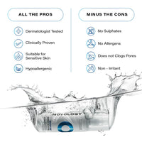 Novology Moisture Barrier Booster Cleanser with Stearic Acid & Palmitic Acid | Hydrating Face Wash For Dry Skin, Sensitive Skin | 180G