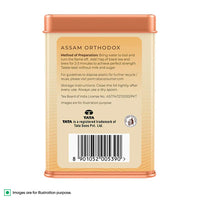 1868 by TATA Tea Assam Orthodox, Pure Assam Black Tea, Dry Rolled Whole Loose Leaves with Golden Tips, Aromatic, Malty, Mildly Sweet, From House of TATA (50 Cups/100g)