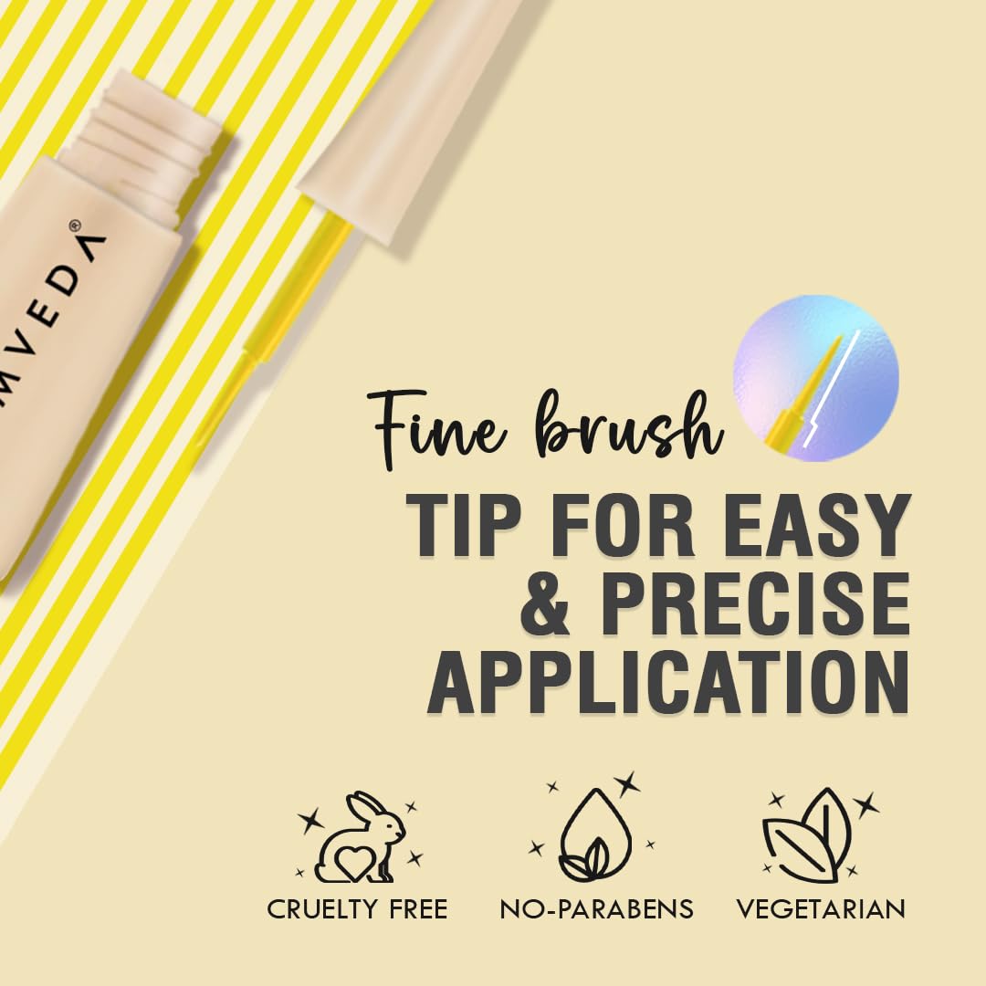 Glamveda Super Matte Liquid Eyeliner – Yellow, Smudge-Proof, Waterproof, Quick Drying | 24-Hour Long Stay | Smooth Application | Bold, Clean, Smudge-Free Look