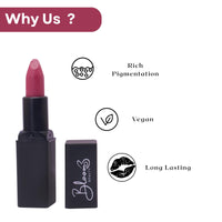 Bloom Beauty Bullet Lipstick Creamy Matte Finish Hydrating & Long-Lasting,Wild Berry