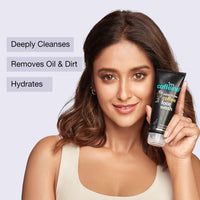 mCaffeine Face Wash Combo Pack With Scrub (75ml Each) | Pack of 2 Coffee Care Kit for Pollution Control & Tan Removal