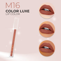 Juice Matte Luxe Lipstick - Vitamin E Enriched, Smudge-Free with Bio Retinol, Moisturizing Lock Technology, SPF 15, Long-Lasting Pack of 4 (Shades of Nude)