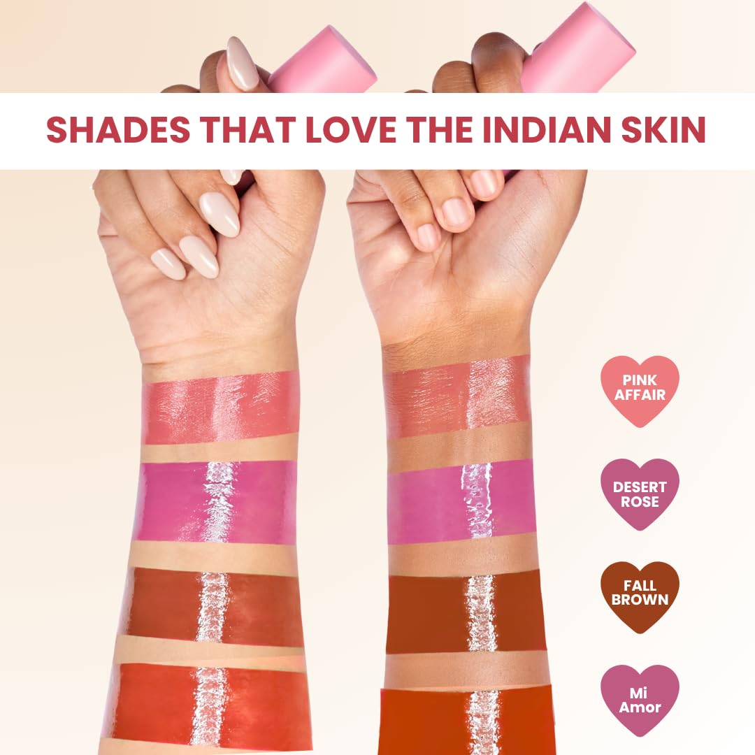 THE SKIN DIET COMPANY Lip Tint - Brick Red | Hydrating Liquid Lipstick for Women | Lip treatment for Dry & Pigmented Lips (4ml)