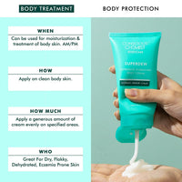 Conscious Chemist Deep Hydrating Body Moisturizer|150gm|For Dry Skin|Instant Hydration, Non-Greasy Cream With Ceramides, Hyaluronic Acid & Colloidal Oatmeal|For Unisex|Fragrance Free, Cruelty Free