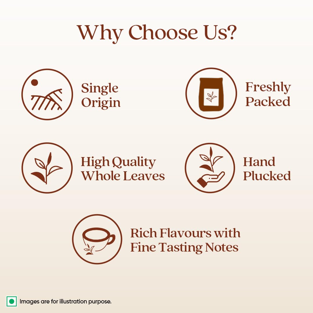 1868 by Tata Tea, Jasmine Green, Munnar Green Tea with Jasmine Oil, Handpicked Whole Leaf, Light, Aromatic, Sweet, From House of TATA (25 cups/50g)