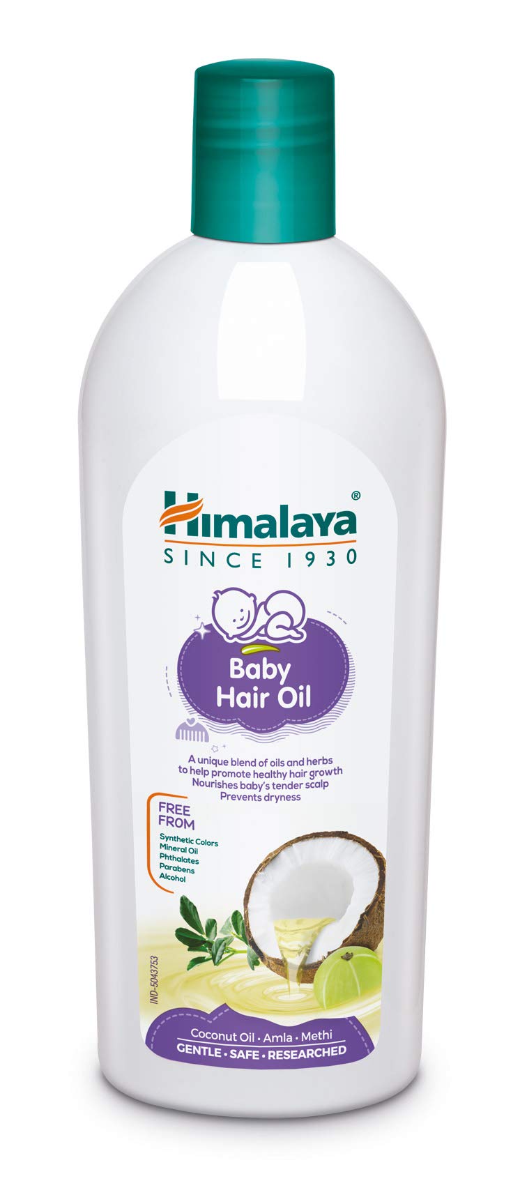 Himalaya Baby Massage Oil (500Ml)&Baby Hair Oil 200 Ml