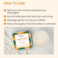 Earth Rhythm 100% Virgin Coconut Shampoo Bar Restores Shine, Deeply Nourishes Hair, Stimulates Hair Growth, Sulphate & Paraben Free, Men & Women - 80g