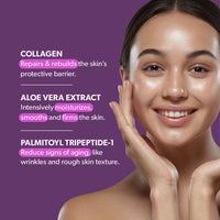 Twasa Collagen Peptide Serum Face Wash For Hydrating Skin, Fight Signs of Skin Aging, Reduce Fine Lines & Wrinkles, Paraben - Sulphate Free - 100ml
