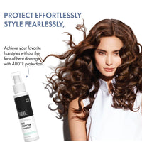 ThriveCo Heat Protection Spray For Hair -150 Ml, Hair Styling Spray For Women & Men, Heat Protectant Spray For Hair Upto 250°C & 2X Less Hair Breakage I Frizz Free & Helps In Damage Control