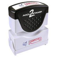 ACCU-STAMP2 Message Stamp with Shutter, 2-Color, POSTED, 1-5/8