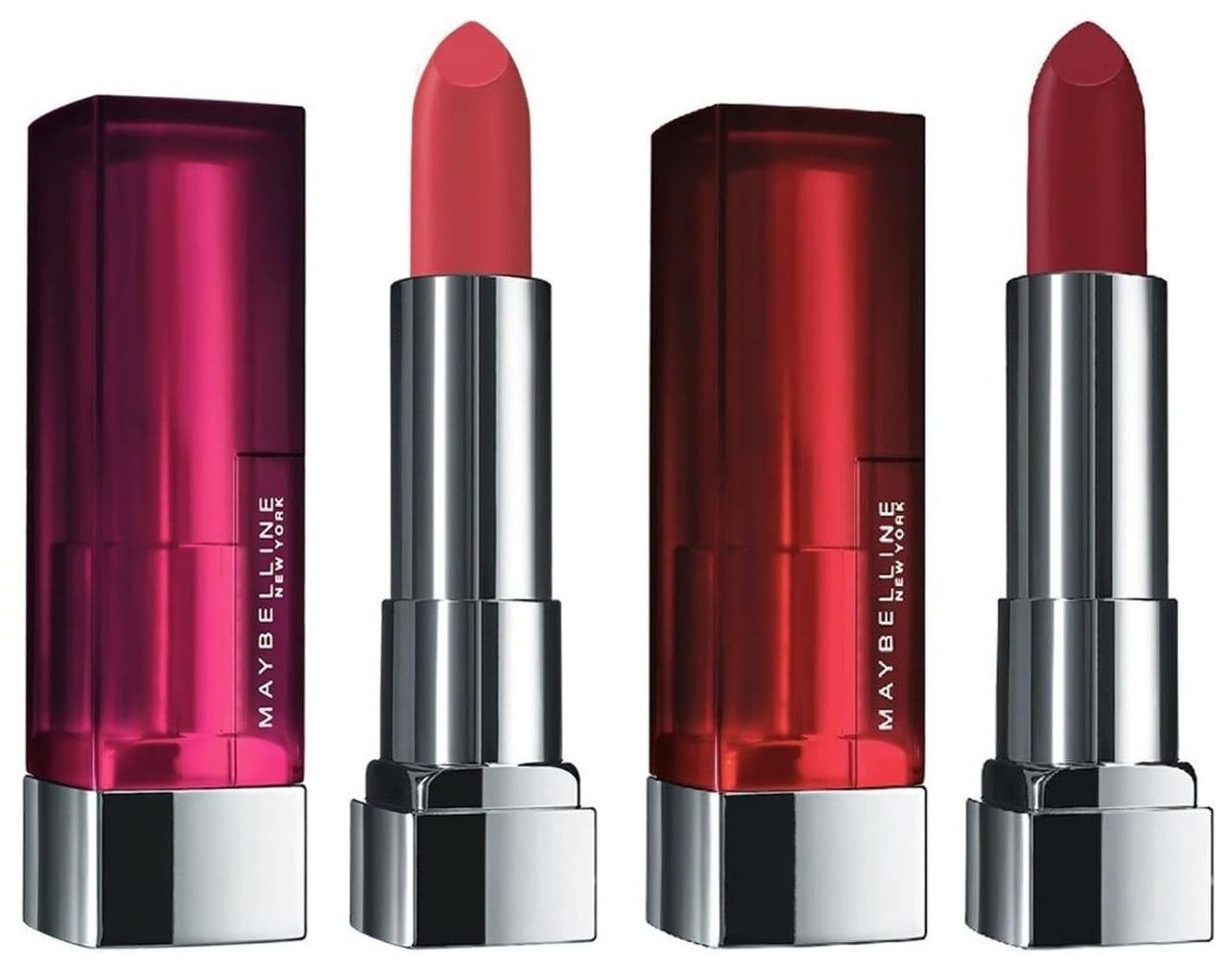 Maybelline New York Color Sensational Creamy Matte, 695 Divine Wine, 3.9g with FREE Color Sensational Creamy Matte 671 Heated Pink