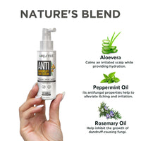 ORGATRE Anti Dandruff Hair Serum | Treatment for Dandruff, Flaky & Dry Scalp | Scalp Serum for Hair Growth & Hair Fall Control | Post Shampoo Hair Serum for Men & Women | 50ml