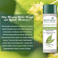 Biotique Bio Morning Nectar Moisturizer Lotion For All Skin Types, 120Ml (Pack Of 2)