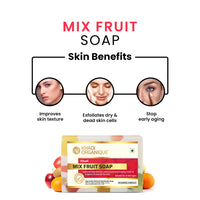 Khadi Organique Pure Herbal Natural & Handmade Mix Fruit Soap Combo Kit Pack of 4 500gm