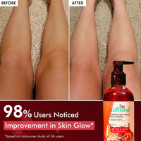 mCaffeine Coffee Body Wash With Berries | Tan Removal & Deep Cleansing | Vitamin C Rich Berries for Glowing Skin | Nourishes & Softens Skin | Fruity Fragrance Shower Gel for Men & Women - 300ML