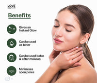Love Earth Jasmine Mogra Face Mist Toner with Jasmine Oil & Extracts for Instant Glow & Even Skin Tone 100ml