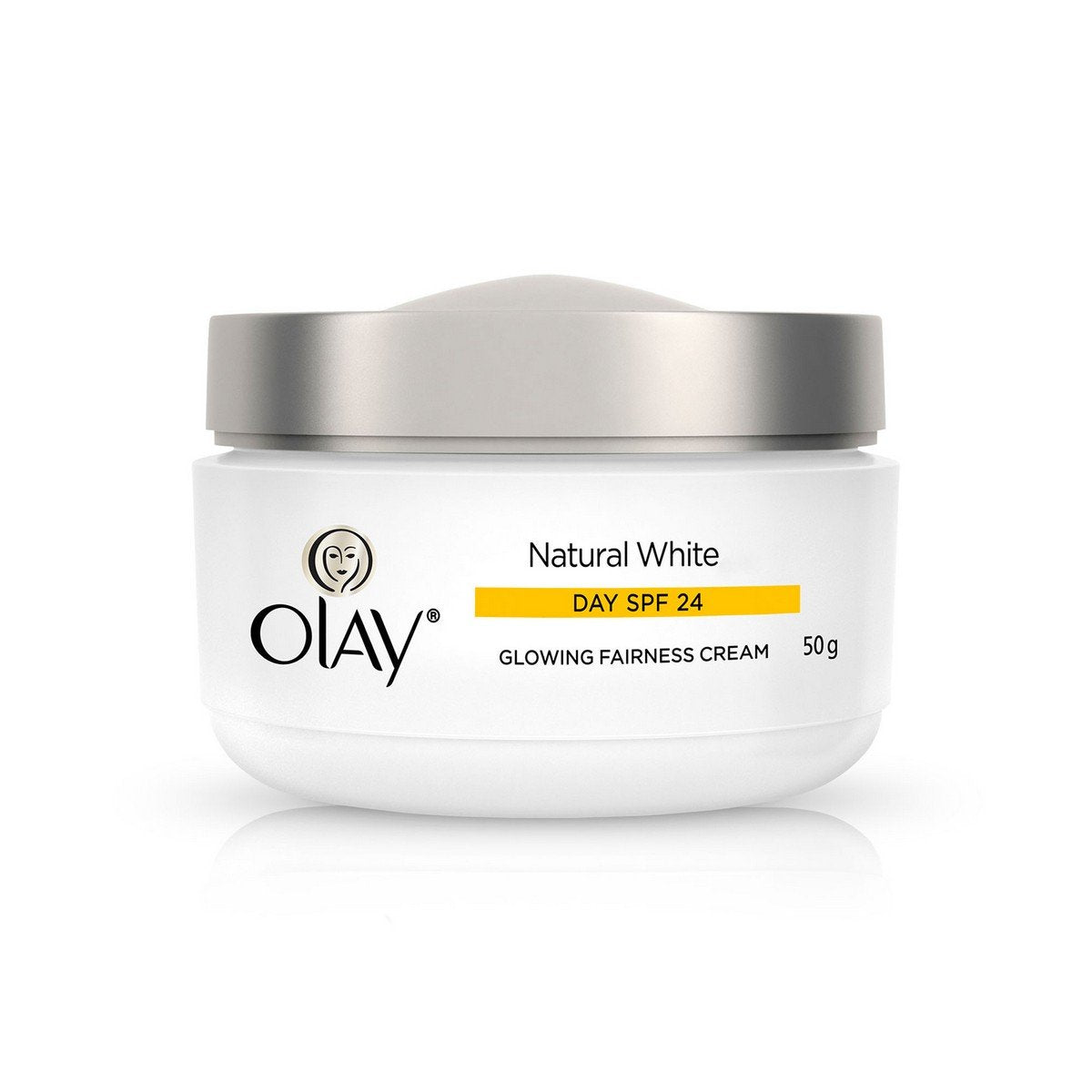 Olay Day Cream Natural White Fairness Moisturiser SPF 24, 50g And Olay Day Cream Total Effects 7 in 1, Anti-Ageing SPF 15, 50g
