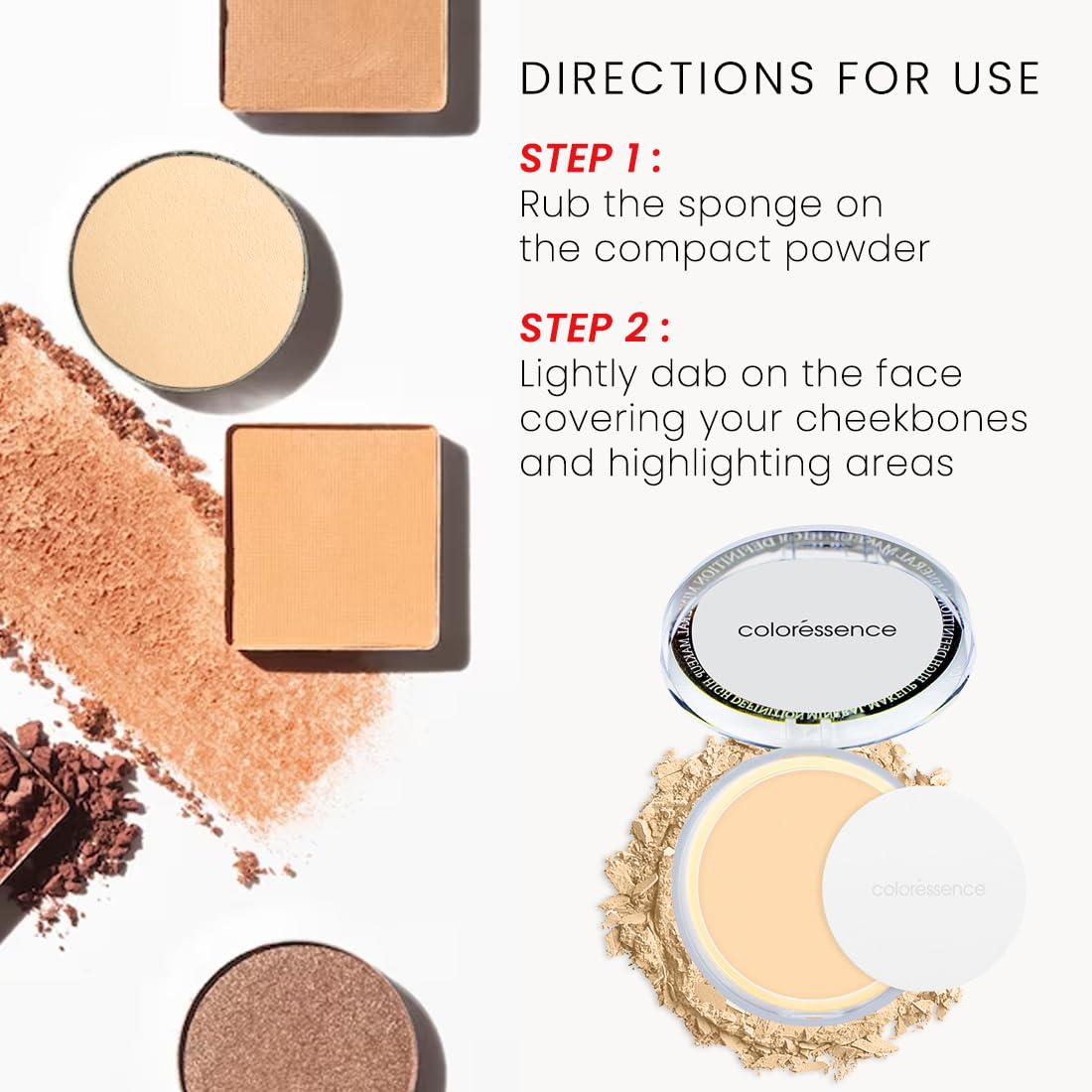 Coloressence Perfect Tone Compact Powder, Ivory Beige CP-4, 10 g