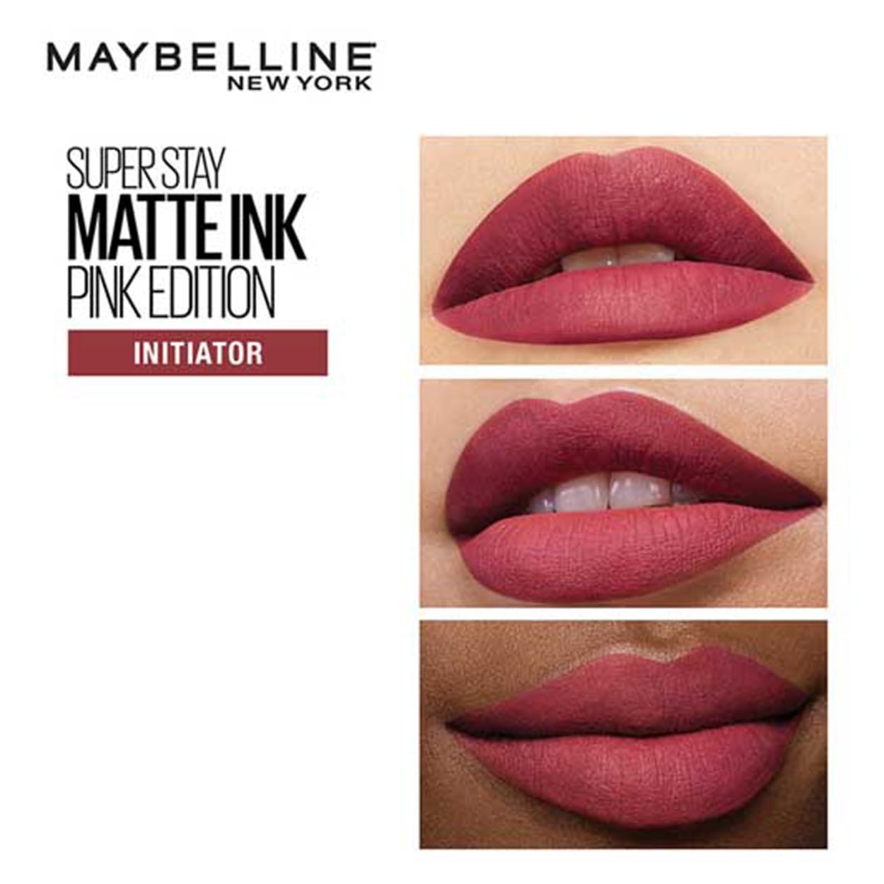 Maybelline New York Liquid Matte Lipstick, Long Lasting, 16hr Wear, Superstay Matte Ink, 170 Initiator, 5ml