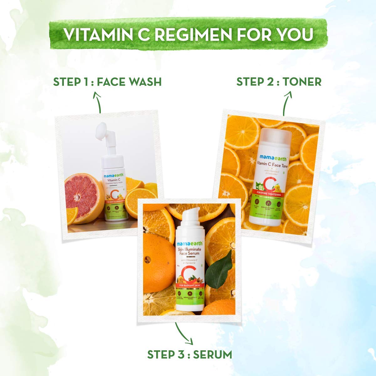 Mamaearth Skin Illuminate Vitamin C Face Serum For Glowing & Radiant Skin With High Potency Vitamin C & Turmeric For Unisex, 30g