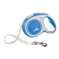 FLEXI New Comfort Retractable Dog Leash (Tape), Ergonomic, Durable and Tangle Free Pet Walking Leash for Dogs Up to 132 lbs, 16 ft, Large, Blue/Pastel Large - 16 ft