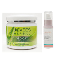 Jovees Premium Whitening Serum | Skin Brightening Serum Brightens, Nourishes, and Hydrates | Gives Even Skin Tone And Veg Oat Face Peel Removes Acne Pimple and Tanning 100g